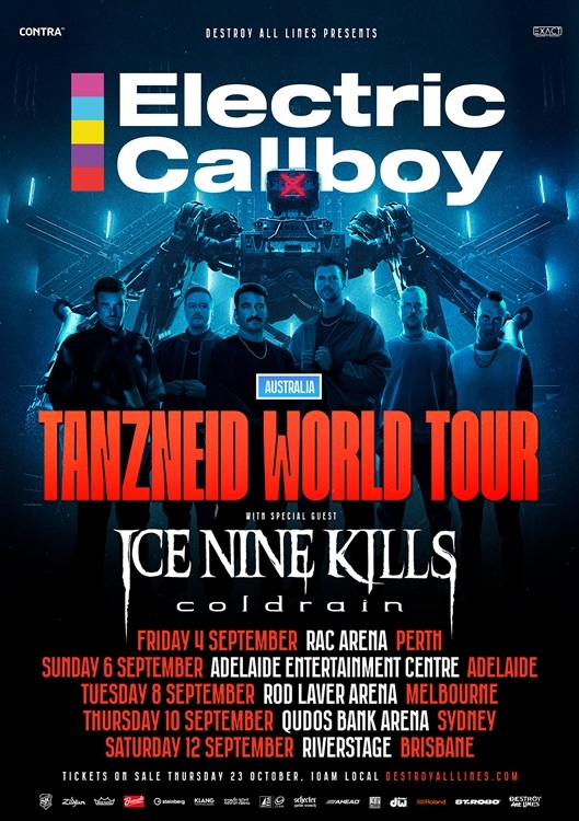 Electric Callboy　オーストラリアツアーフライヤー