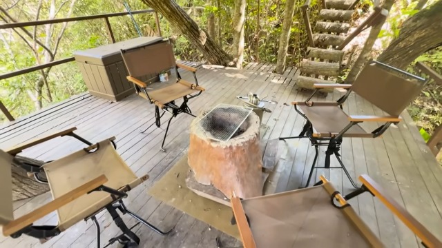 キジーが作り上げたツリーハウス