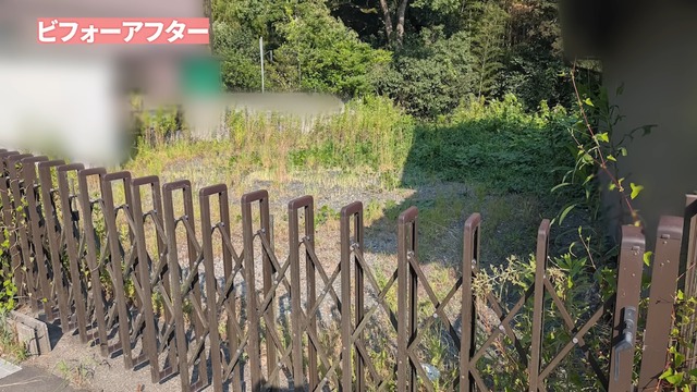 カネヤンが雑草駆除し綺麗になった空き家