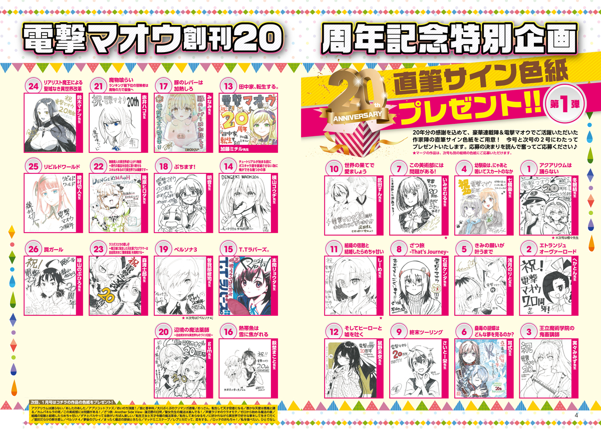 『電撃マオウ』創刊20周年記念号の画像