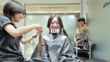 50センチの長髪からイメチェンをした女性