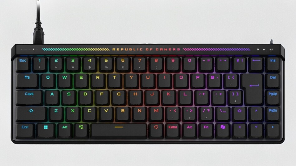 ROG、新型磁気スイッチキーボード