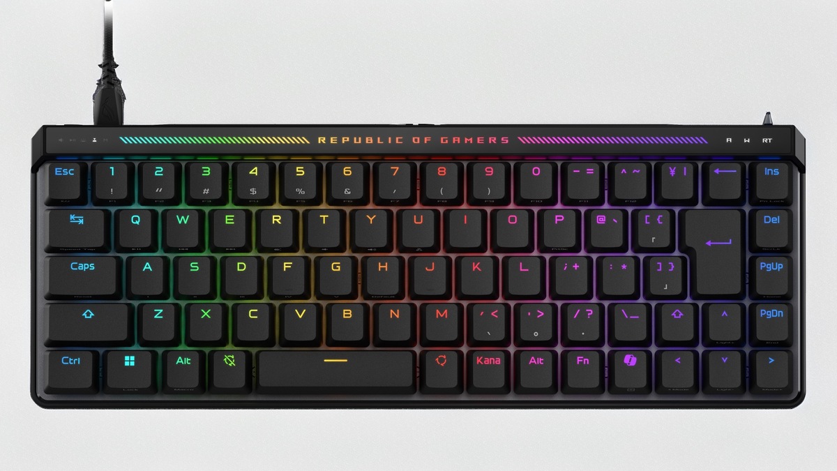 ROG、新型磁気スイッチキーボード