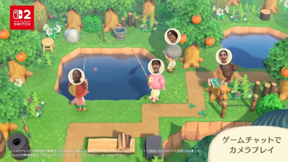 別売りカメラを使うことで顔を映しながらプレイ可能に