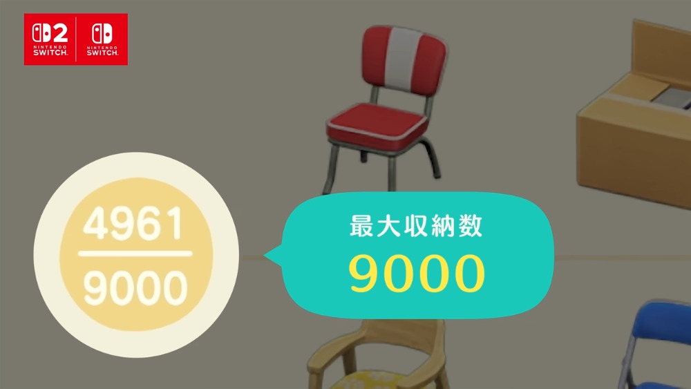 収納数上限が9000に