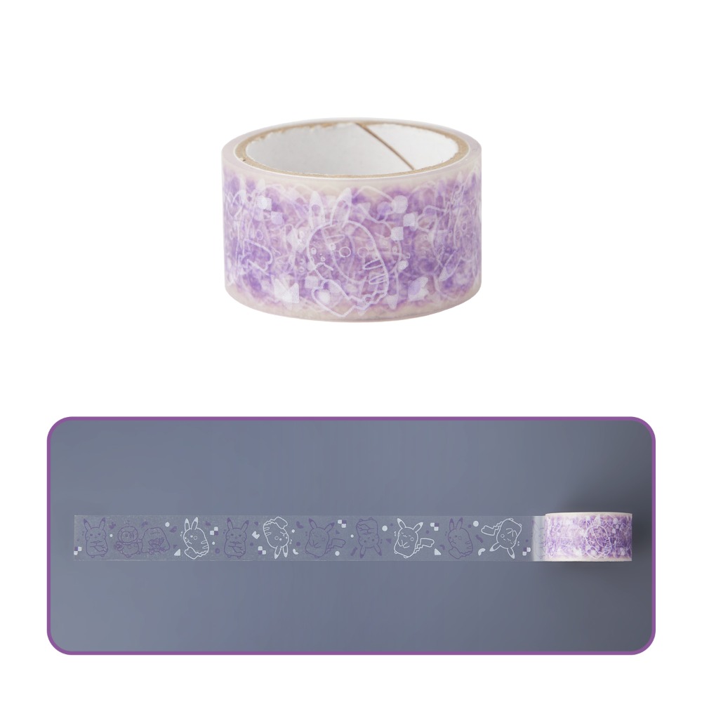 透明マスキングテープ 十ポケ十色 ひかえめなピカチュウ