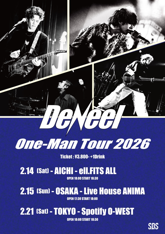 『DeNeel One-Man Tour 2026』告知画像