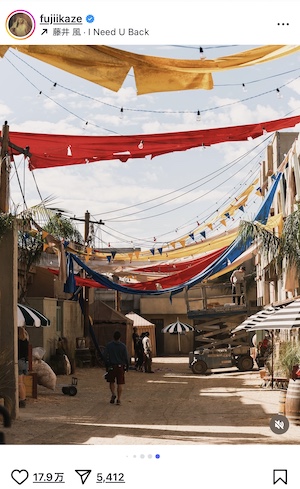 藤井 風「I Need U Back」MVオフショ公開の画像