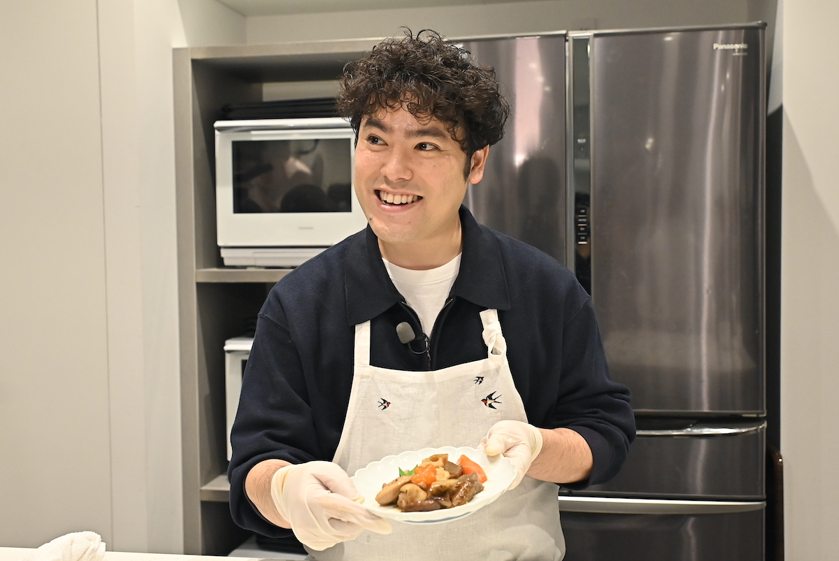 前原瑞樹、イベントで筑前煮作りに挑戦