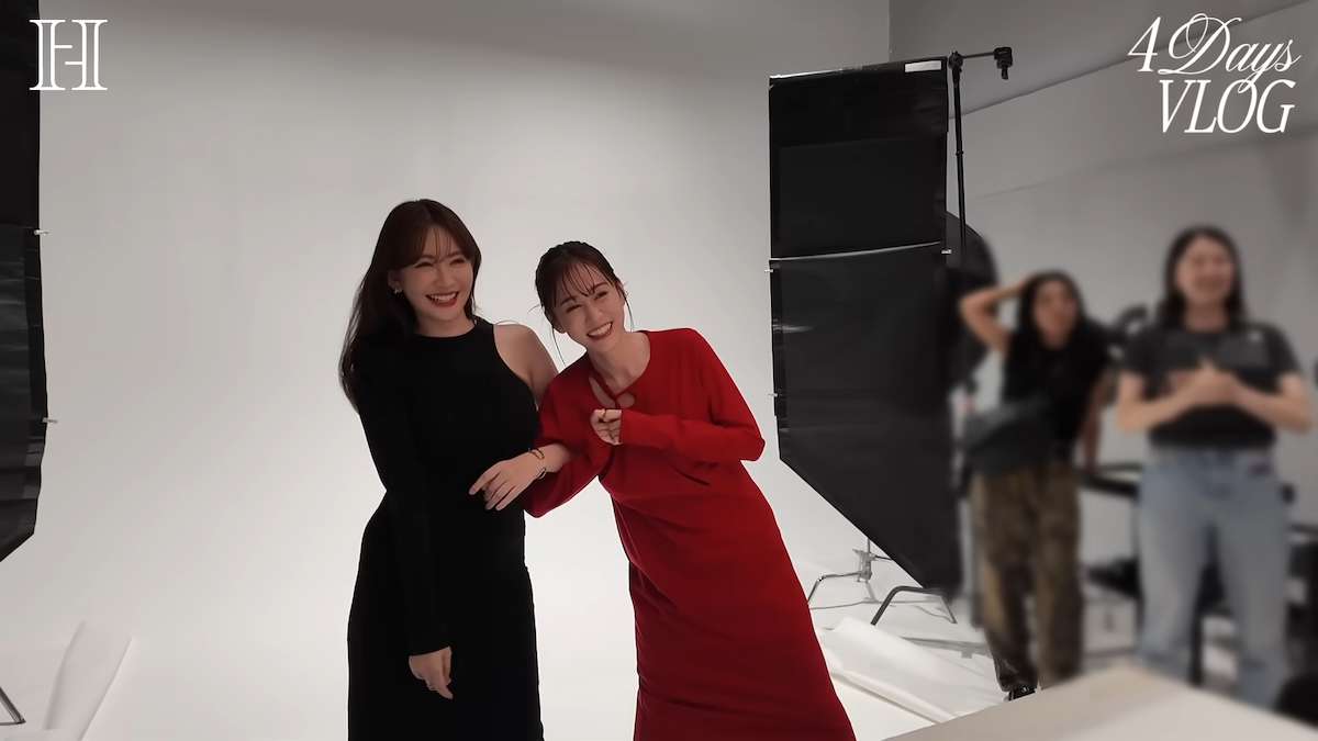 小嶋陽菜＆前田敦子の撮影裏側に密着の画像