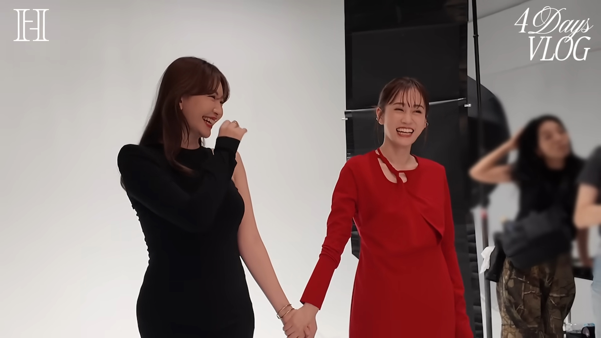 小嶋陽菜＆前田敦子の撮影裏側に密着の画像