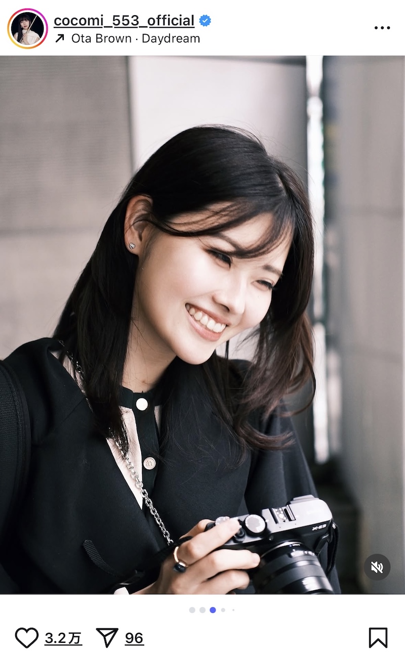 Cocomi、カフェで栗ぜんざいを満喫の画像