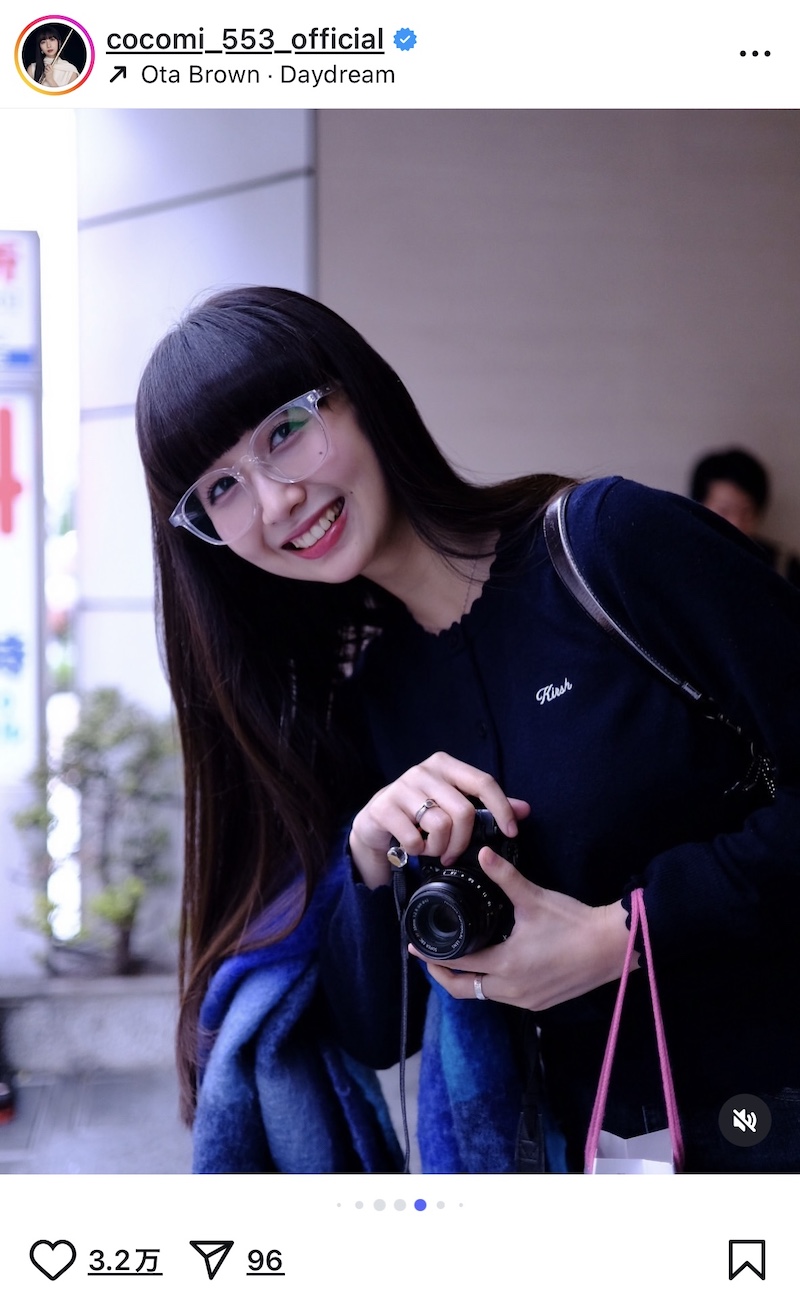 Cocomi、カフェで栗ぜんざいを満喫の画像