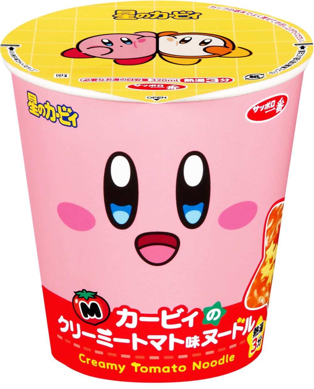 星のカービィ クリーミートマト味ヌードル