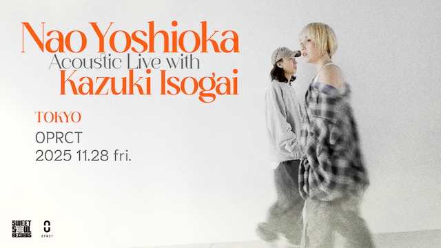 『Nao Yoshioka Acoustic Live with Kazuki Isogai』フライヤー