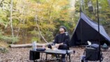 ソロキャンプを楽しむ青木マッチョ