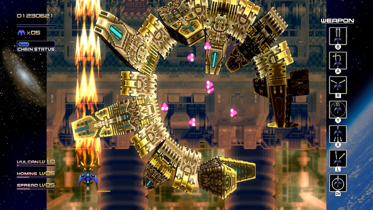 ▲『レイディアントシルバーガン』（Nintendo Switch版より）