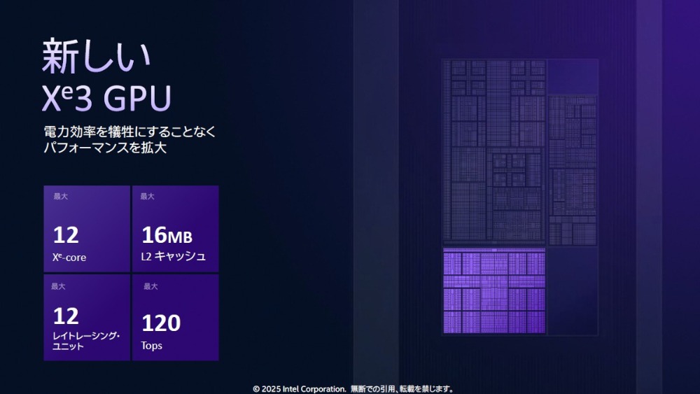 新しいXe3アーキテクチャ