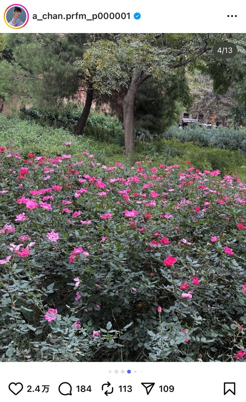 あ〜ちゃん 公式Instagramより