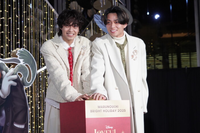 King & Prince、イルミ点灯式に登場