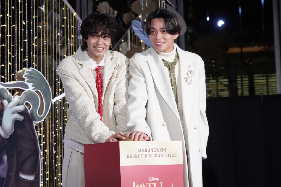 King & Prince、イルミ点灯式に登場