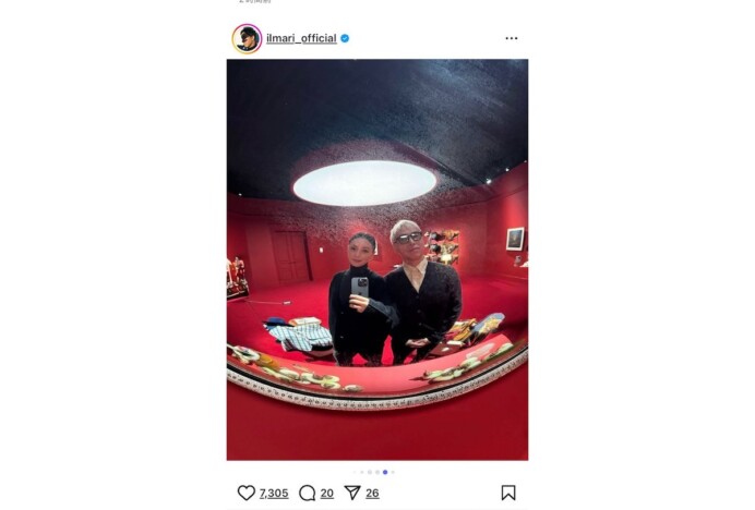 ILMARI&蛯原友里、夫婦2ショット