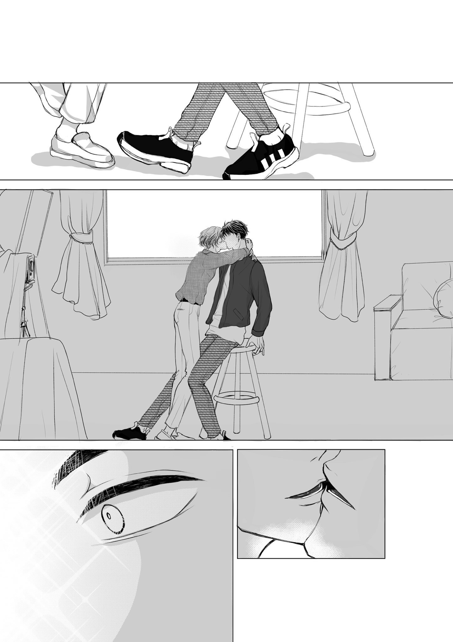 【漫画】無表情イケメンの表情が変わる瞬間の画像