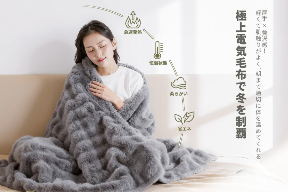 HAGOOGIより電気毛布が登場の画像