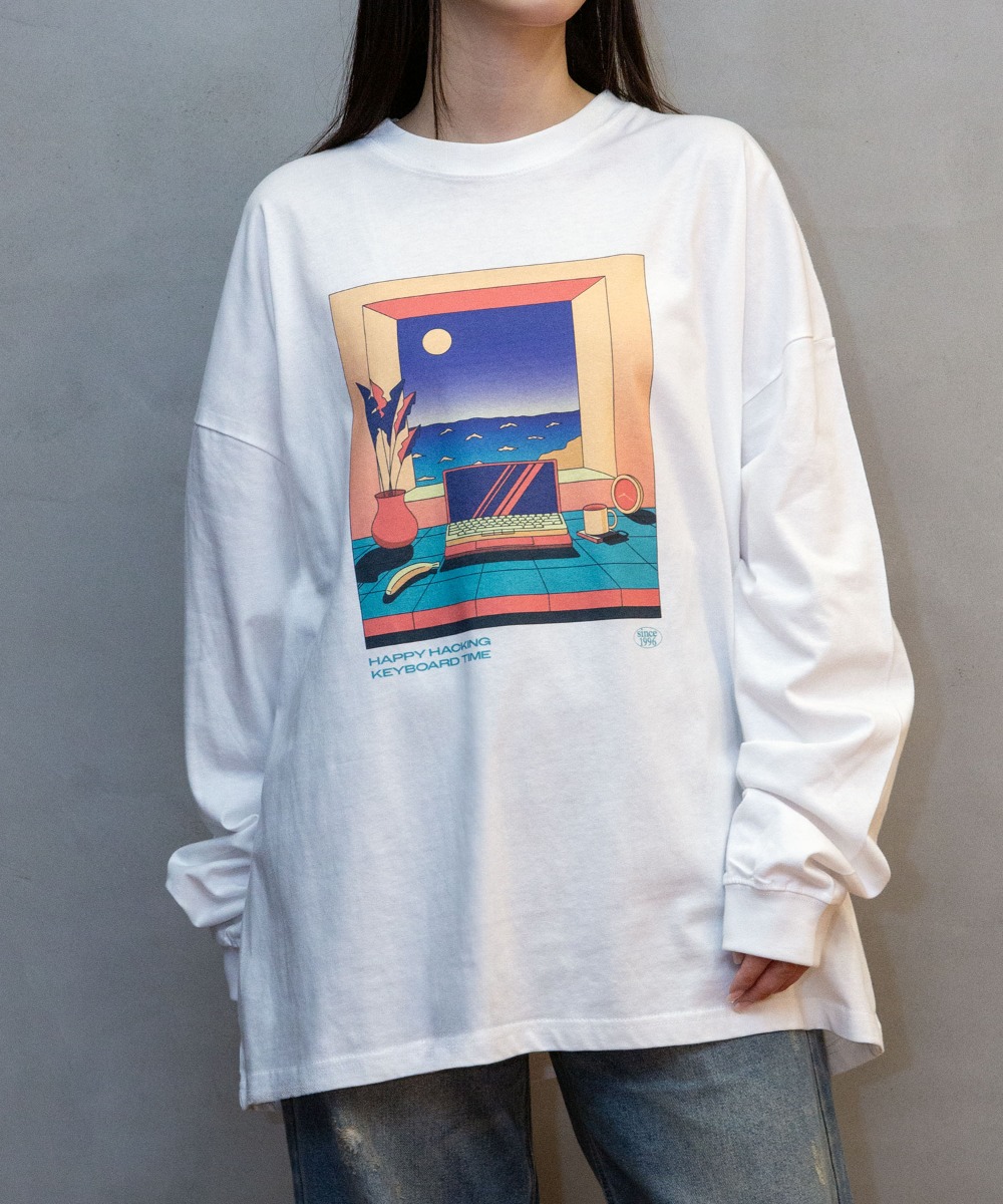 【HHKB × ZOZOTOWN】HAPPY TIME LONG SLEEVE TEE