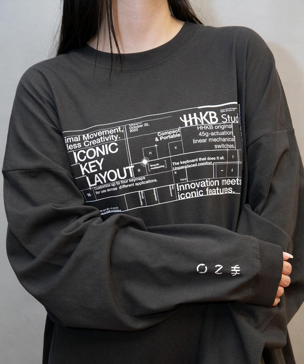 【HHKB × ZOZOTOWN】HHKB Studio GRID LONG SLEEVE TEE