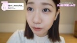「upink」と「メゾ ピアノ」とのコラボ商品でメイクをした柏木由紀