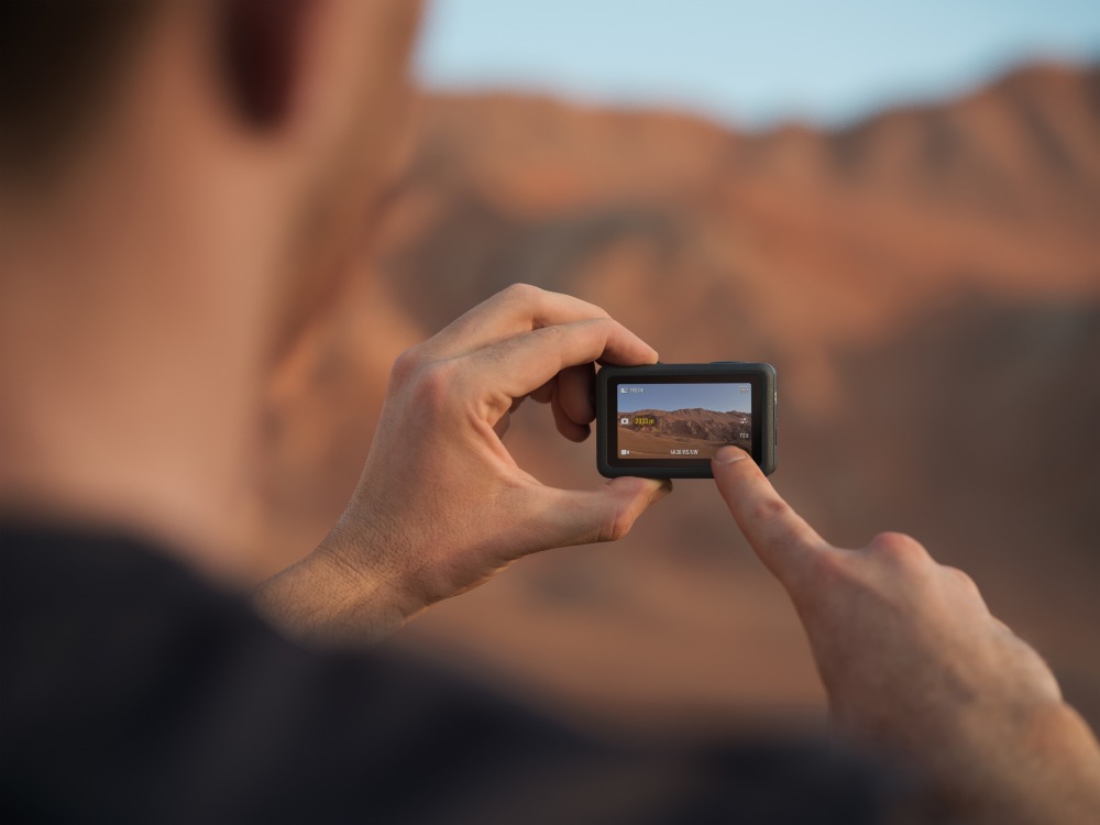 Osmo Action 6 FOVブーストレンズ（別売）を装着