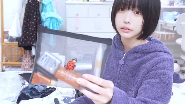 あののパッキングした荷物の中身