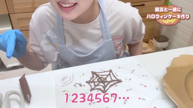 希空が作ったハロウィンケーキ