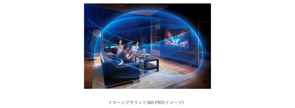 レグザイマーシブサウンド360PRO　イメージ