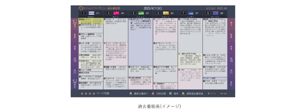 番組表　イメージ