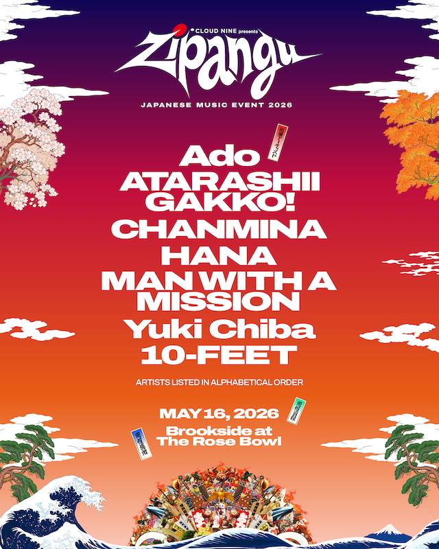 『CLOUD NINE presents “Zipangu”JAPANESE MUSIC EVENT 2026』出演アーティスト一覧
