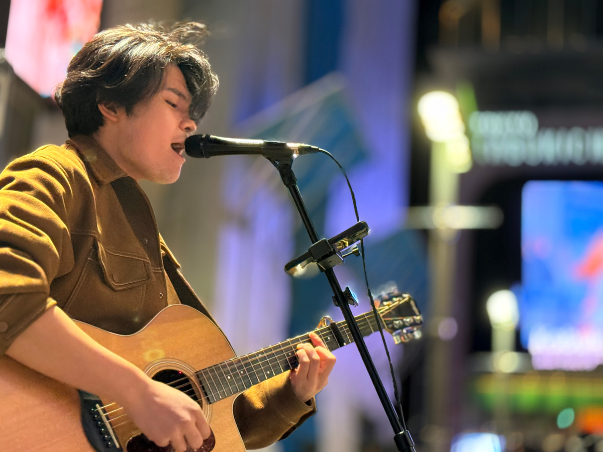 Gaku路上ライブの模様