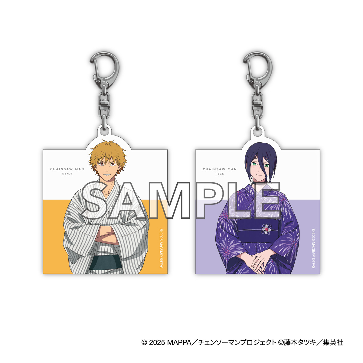 チェンソーマン、呪術廻戦のグッズ先行販売の画像