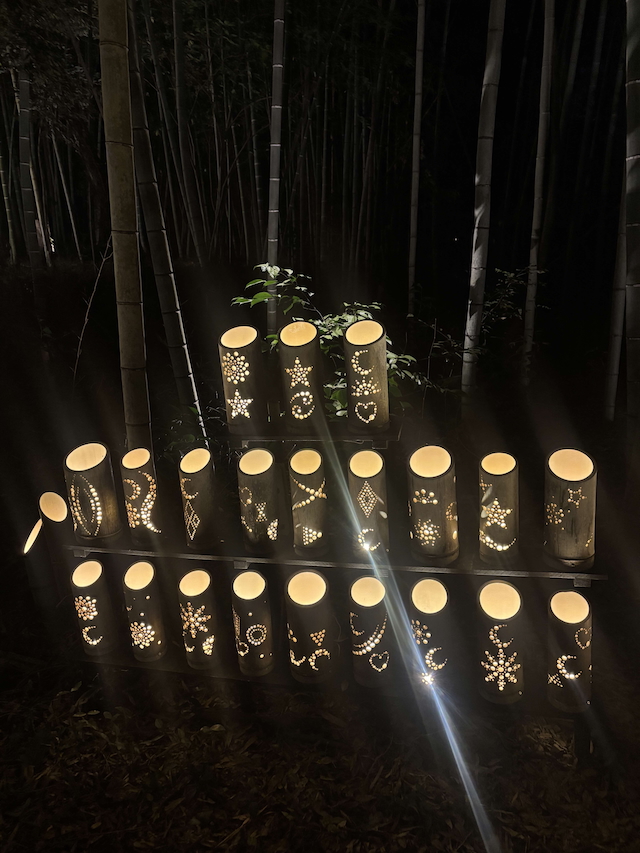 EXILE NESMITHによる“竹あかりづくり”作品