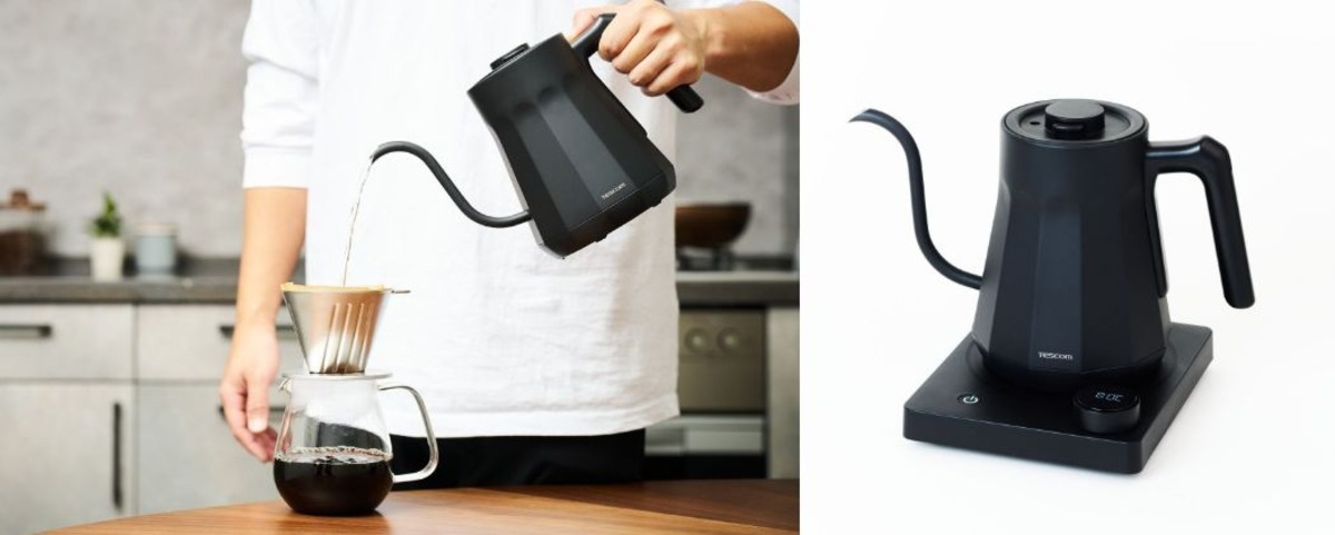 テスコム、ノズルが特徴の電気ケトルを販売