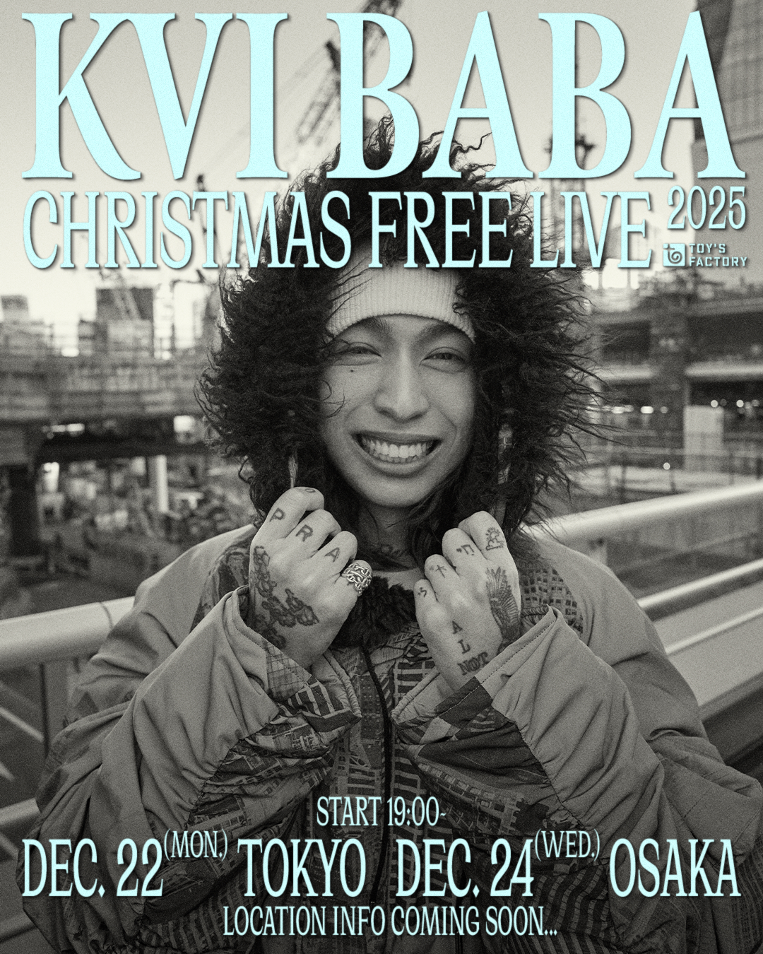 Kvi Baba『Christmas Free Live 2025』メインビジュアル