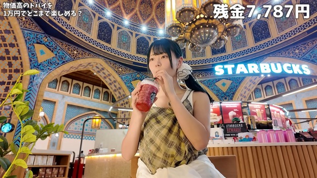 ドバイを観光するいけちゃん