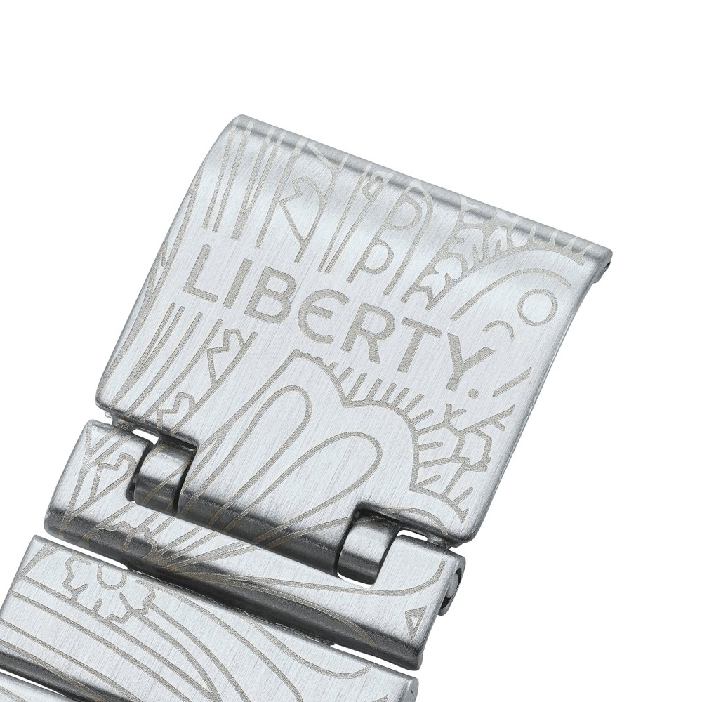 シルバーケース×シルバーバンド　バンド刻印