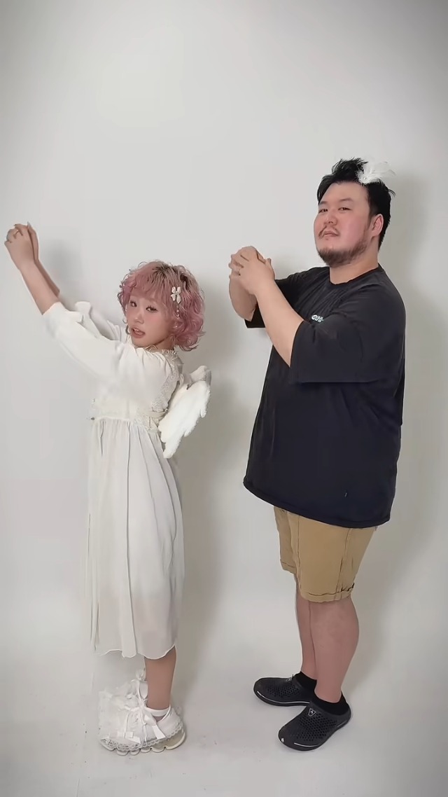 天使姿に変貌したののち