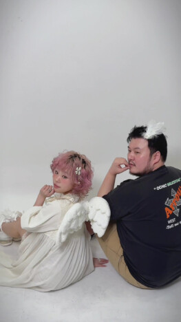 ののち、“儚い天使”に変身