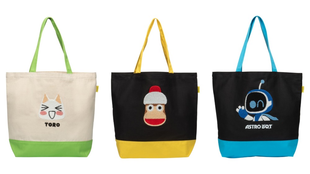 サガラ刺繍トートバッグ（どこでもいっしょ サルゲッチュ ASTRO BOT）