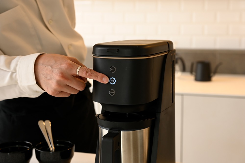 ワンボタンで淹れる