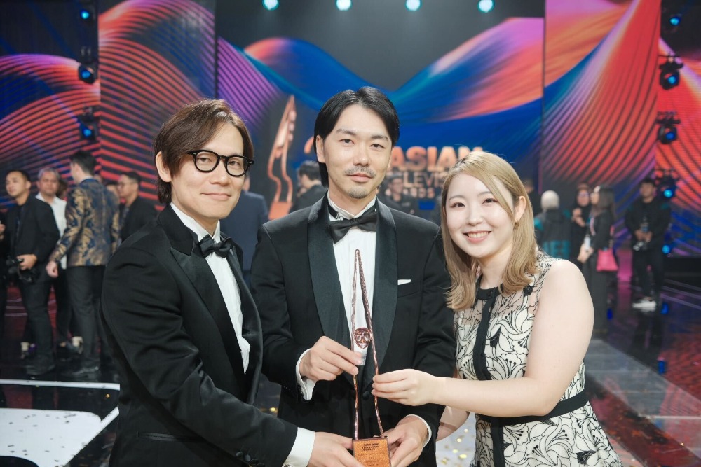 受賞時3ショット