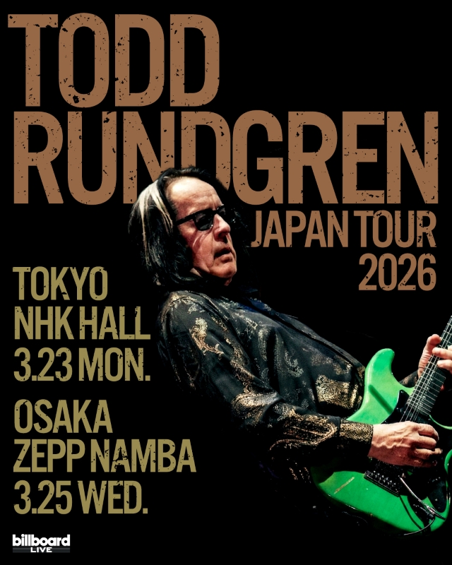 『Todd Rundgren Japan Tour 2026』告知画像